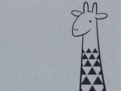 triangles in a giraffe africa giraffe illustration quirky