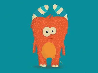 Monsty character design confused cute digital illustration illustration illustrator mascot monster vector