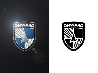 Onward adobe illustrator branding car logo dailylogochallenge driverless car logo logo design vector