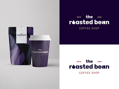 The Roasted Bean adobe illustrator branding coffee coffee shop dailylogochallenge logo logo design vector