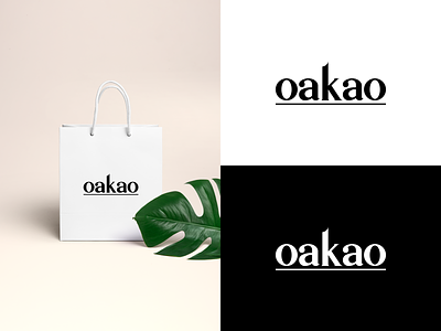 oakao adobe illustrator branding dailylogochallenge fashion brand illustrator logo logo design logotype serif vector