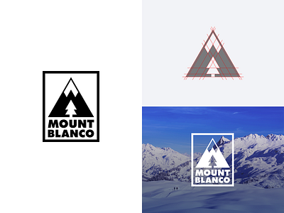 Mount Blanco adobe illustrator branding dailylogochallenge logo logo design mountain vector