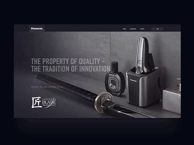 Panasonic razor for MST design illustration panasonic razor techdesign ui