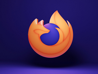Mozilla Firefox 3d digitalart illustration logo
