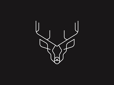 Deer Line Art branding design designer freelancer line art lineart logo logo design logodesign logotype typography vector