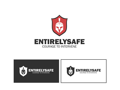 EntirelySafe Logo Design branding design designer illustration king logo logo design safe safety security logo sheild vector