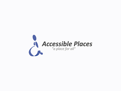 Accessible Places Logo Design branding design designer disabled disabled logo illustration logo logo design logodesign vector
