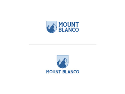 Daily Logo Challenge: Day 8 - Mount Blanco Logo branding daily logo design logo design minimal mobile mount mount blanco mountain mountain logo
