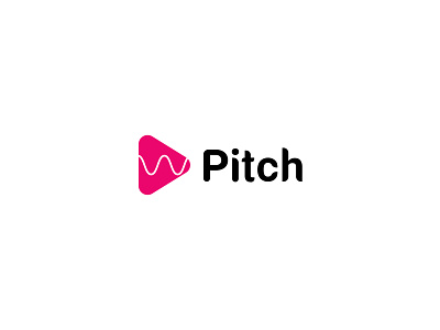 Daily Logo Challenge: Day 09- Pitch ( Music Streaming App) app logo app logo design branding designer illustration logo logo design logodesign music app pitch logo typography vector