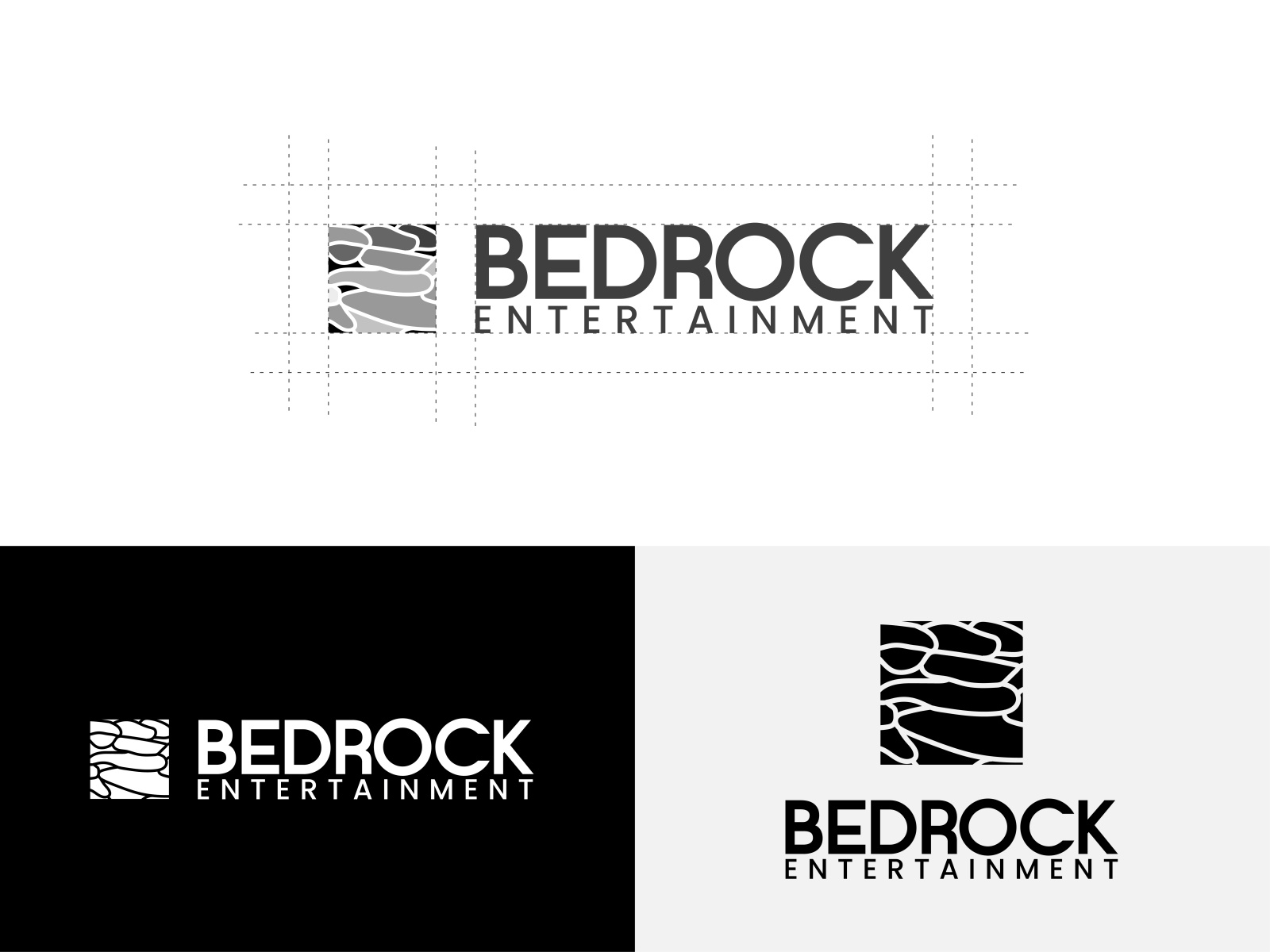 BEDROCK ENTERTAINMENT (FILM BRAND LOGO) by Sumit Johir on Dribbble