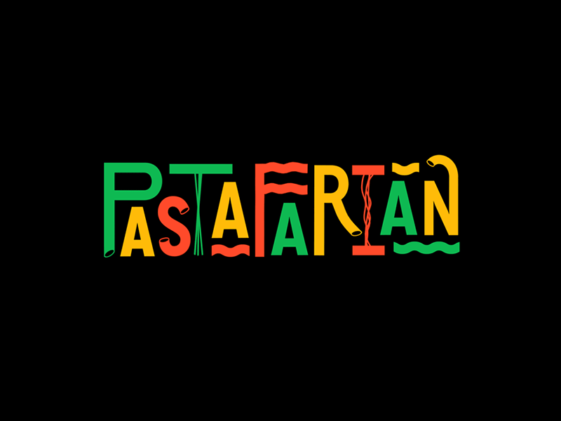Pastafarian Logo animation design logo pastafarian