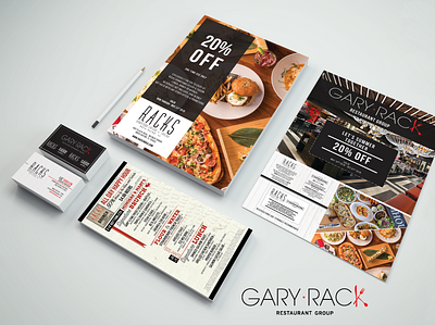 Branding GR Restaurants adobe advertising branding mailing menu restaurants