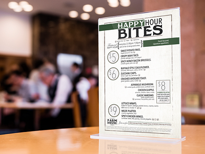 Menu FarmHouse branding menu restaurant restaurant branding