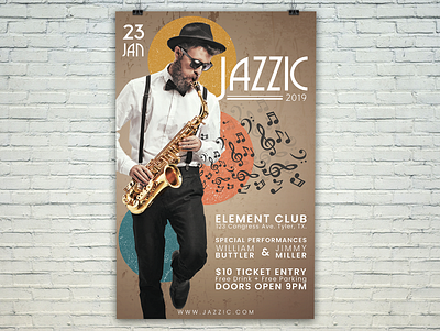 Jazzic Poster banner banner ad jazz poster