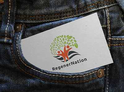 RegenerNation Logo design logo logo design people tree