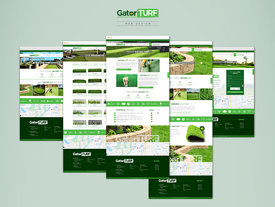 GatorTurf Web Design concept creative design landing layout synthetic turf ui web webdesign website