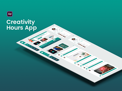 Creativity Hours App administrative app app design creativity design designer group hour inspiration time ui ux uxui web webdesign