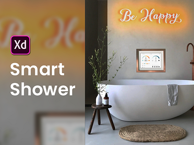 Smart Shower App app app design design designer inspiration music pressure shower smart tempeture tub