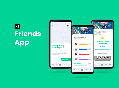 Friends Saving App app design designer follow me inspiration ui