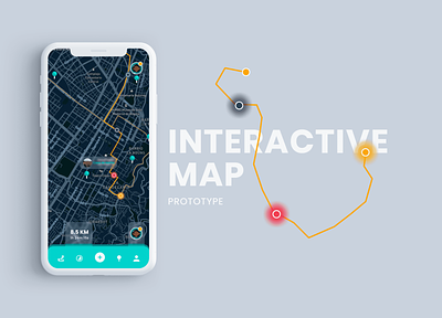 Interactive Map app design designer inspiration ui