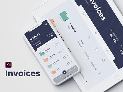 Invoices App app design designer inspiration invoice ui