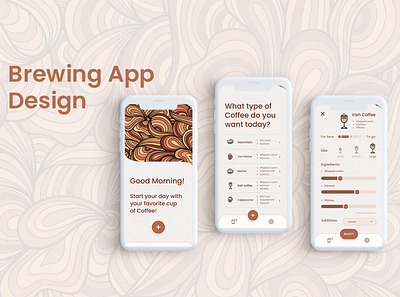 Brewing App app brewing coffee design inspiration ui