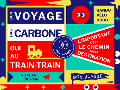 Bon voyage app brand design branding design flat icon illustration logo typography vector