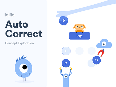 Autocorrect app brand design design illus illustration product design ui ux vector