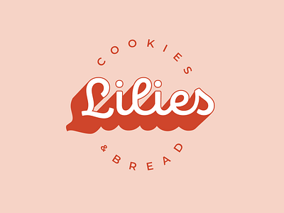 Lilies bakery branding bread cookies lilies logo