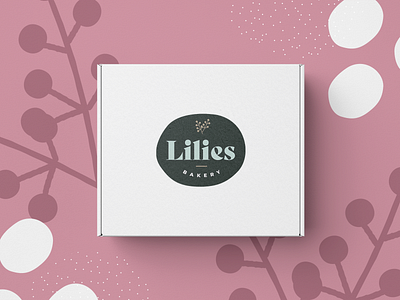 Lilies box bakery bakery logo box packaging