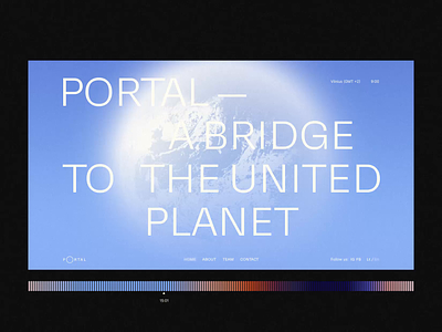 PORTAL // Digital identity animation colorful dinamic gradient homepage interaction landing page motion ui ux web website