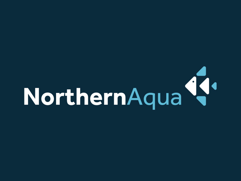 Northern Aqua Logo aquatic fish identity marque branding logo