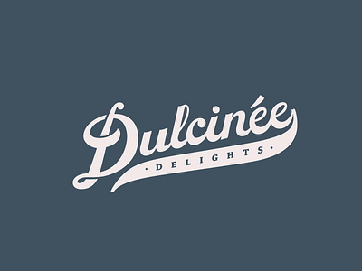 Dulcinee Delights Logo + Branding bakery brand design brand identity branding cake classy handlettering identity design lettering logo logo design retro script script lettering vintage