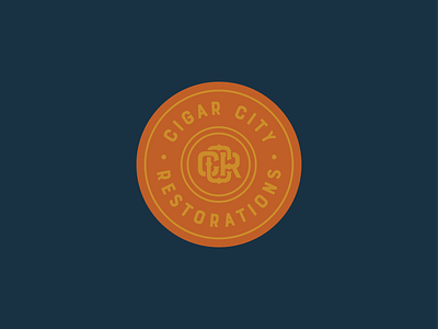 Cigar City Restorations Badge badge badge design brand brand design brand kit branding classic logo monogram old school retro typography vintage