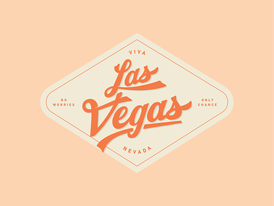 Viva Las Vegas badge badge design brush script custom lettering flourish flourishes illustration lettering lockup retro script type type lockup typography vintage