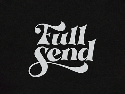 Full Send Lettering