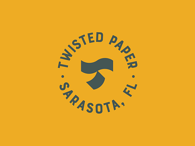 Twisted Paper Logo Concept badge brand design branding concept exploration geometric industrial kit of parts logo logo concept minimal retro simple shape unused concept