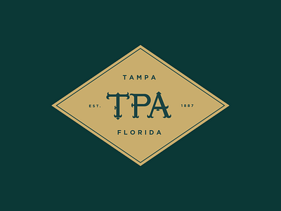 Tampa Monogram Badge design illustration lettering monogram monograms tampa tampa designer typography vector