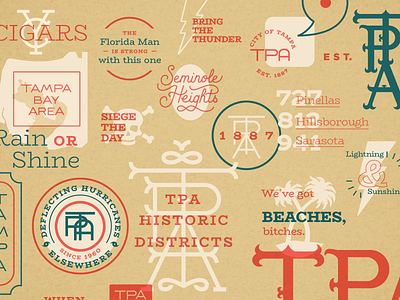 All-Things Tampa Bay branding design illustration lettering monogram monograms tampa tampa bay typography vector