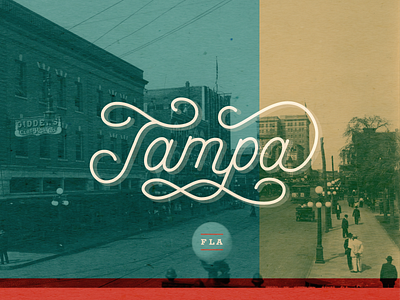Tampa Monoweight Lettering branding custom lettering design historic lettering monoweight script script lettering tampa vector