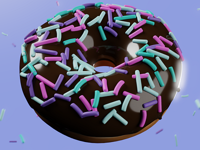 WIP Donut 3d blender illustration