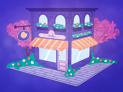 Bakery Shop 3d blender illustration