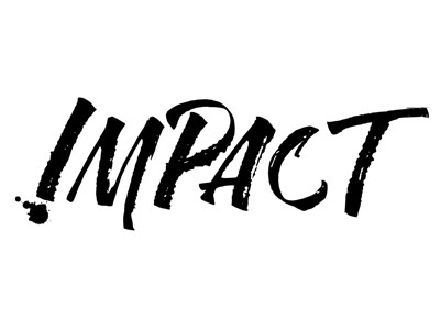 IMPACT Band WNY logo texture type wordmark