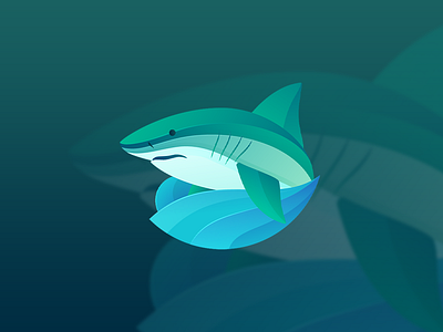 Tribal.shark NFT Sneak Peek animal cute fish illustration kawaii logo mascot modern shark