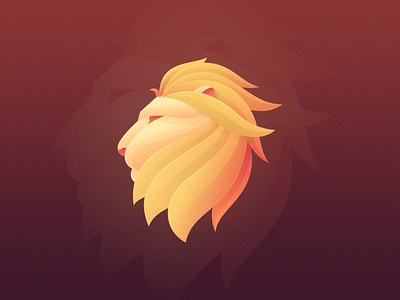 TRIBAL.lion NFT Sneak Peek | Tribal Wildlife animal art cute gradient illustration kawaii lion logo modern nft