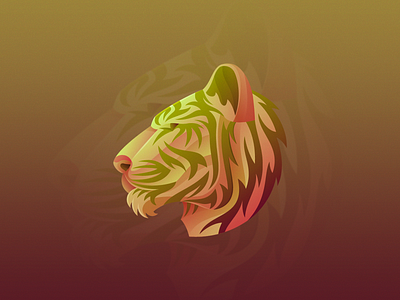 TRIBAL.tiger NFT banner animal art crypto crypto art digital illustration logo nft nft art opensea tiger