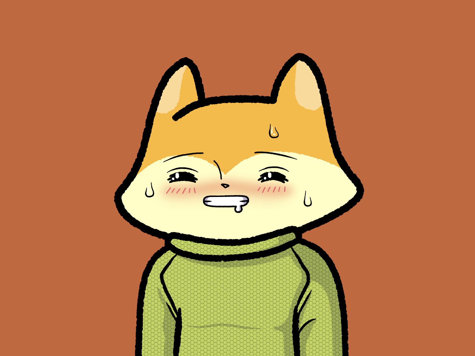 Kawaii Fox No. 7 (updated) by Yokai on Dribbble