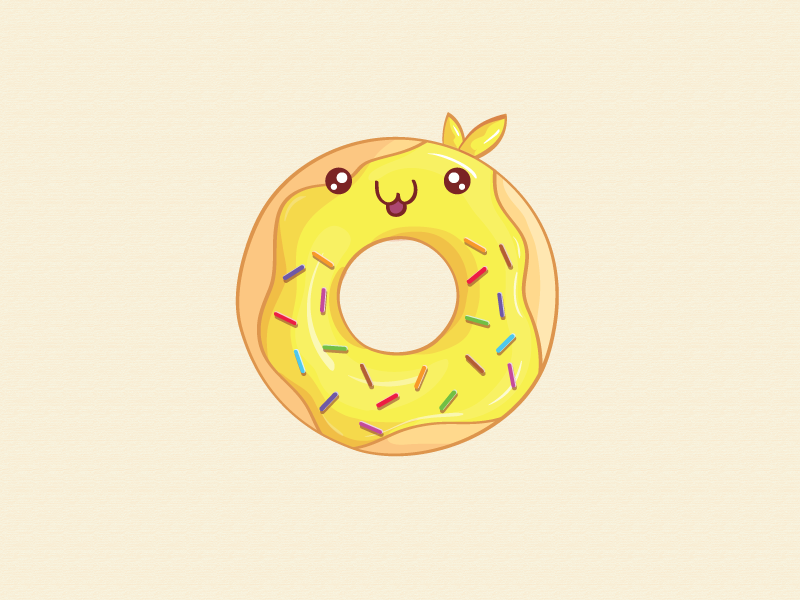 Kawaii Cute Donut Graphic by Yapivector · Creative Fabrica