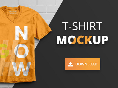 Basic T-Shirt Branding PSD Mockup