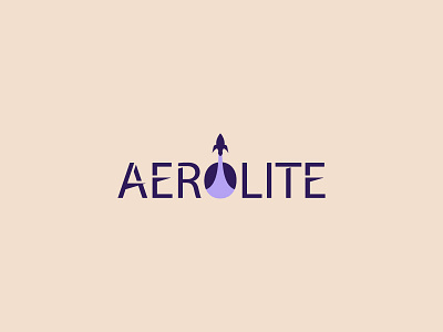 Aerolite Logotype - Modern challenge daily logo challenge dailylogochallenge logo logotype rocket spaceship